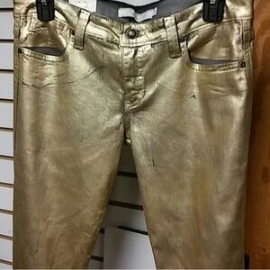 Frankie B Liquid Gold Jeans